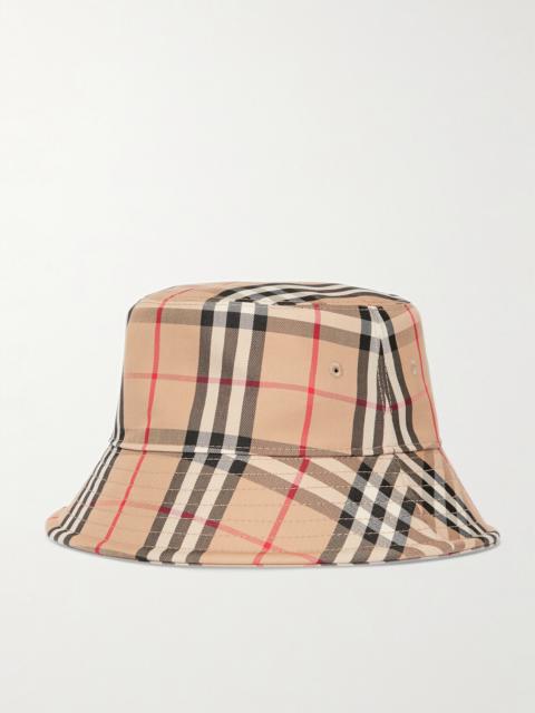 Burberry Checked Cotton-blend Twill Bucket Hat