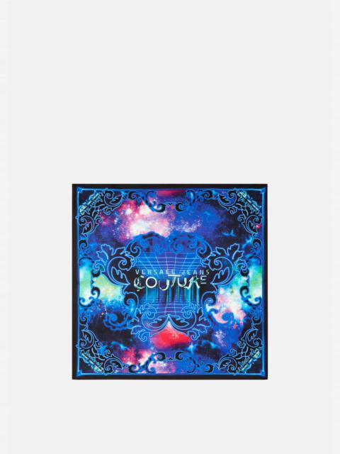 VERSACE JEANS COUTURE Space Couture Shawl Silk Foulard