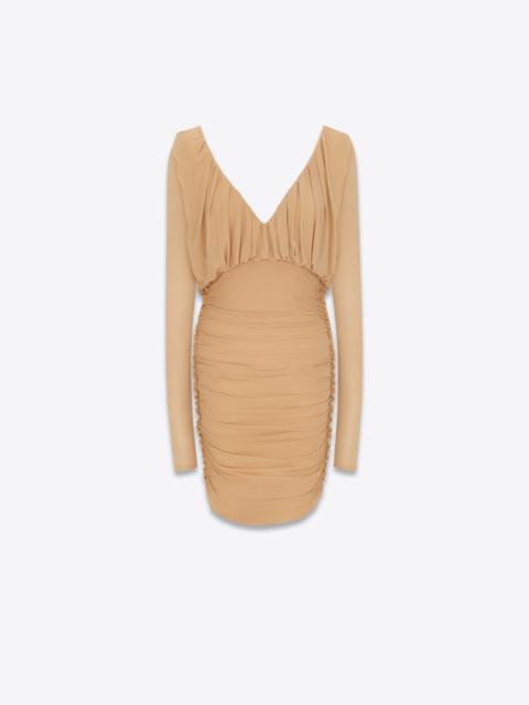 SAINT LAURENT draped dress in jersey