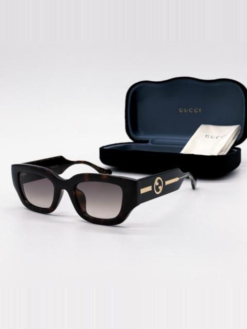 GUCCI NEW GUCCI GG1558SK 002 SQUARE HAVANA BROWN WOMEN  display picture 1