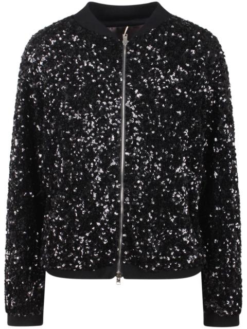Herno sequin-embellished bomber jacket