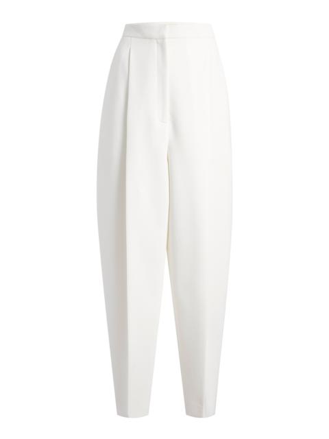 Ashford Pleated Tapered Pants ivory
