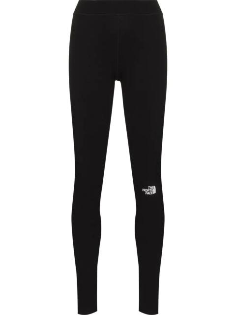 logo-print performance leggings