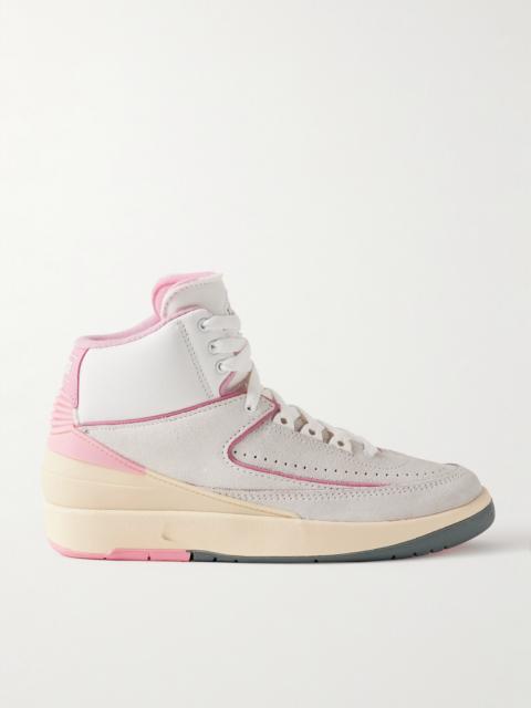 Jordan Air Jordan 2 Retro Canvas-trimmed Suede High-top Sneakers