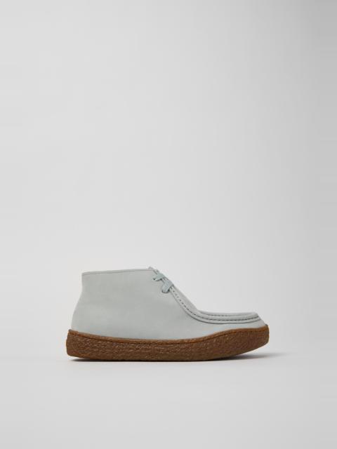 CAMPER Peu Terreno Gray Nubuck Ankle Boots for Women.