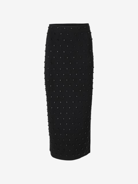 CAROLINA HERRERA beaded pencil midi pencil skirt