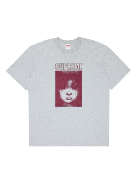 Supreme Margaret Keane Teardrop Tee 'Heather Grey'