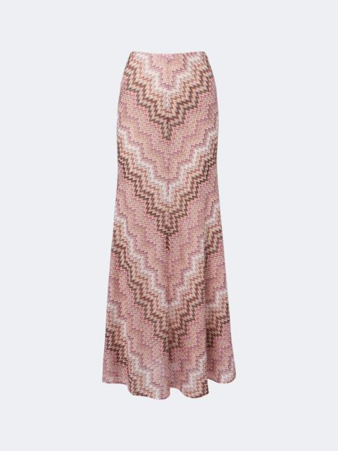 Missoni Zigzag knitted maxi skirt