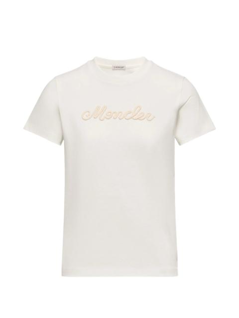 Moncler Moncler Logo-embroidered T-shirt