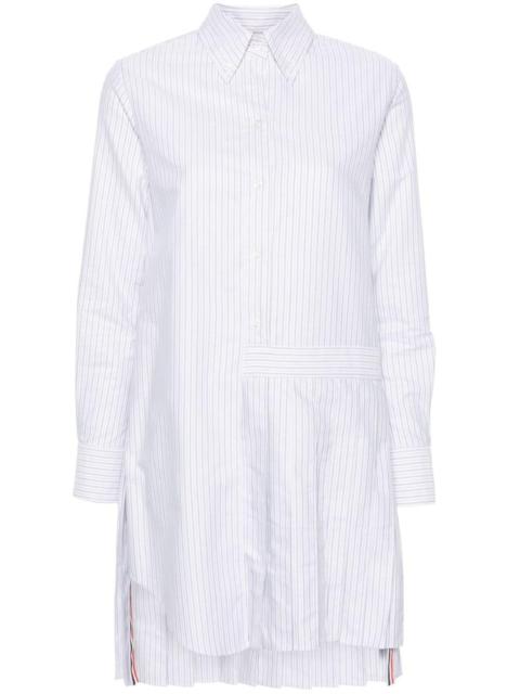 Thom Browne pleated striped shirt dress