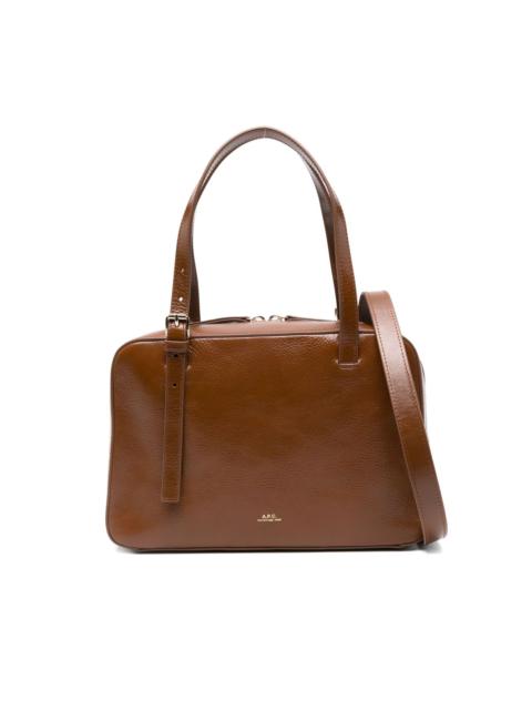 A.P.C. buckle-fastening leather shoulder bag