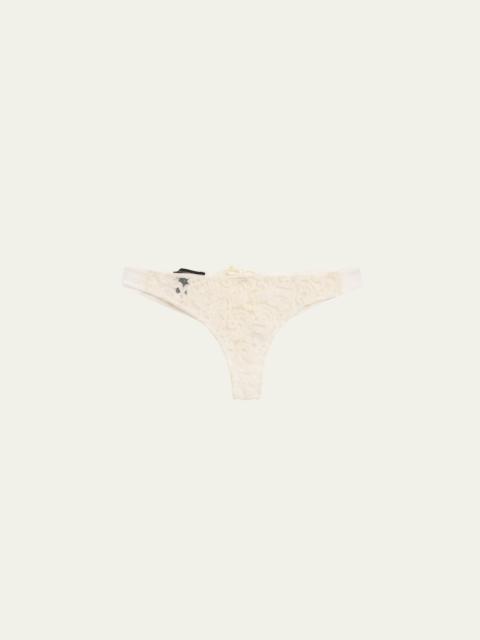 KIKI DE MONTPARNASSE Lola Embroidered Corset Panty