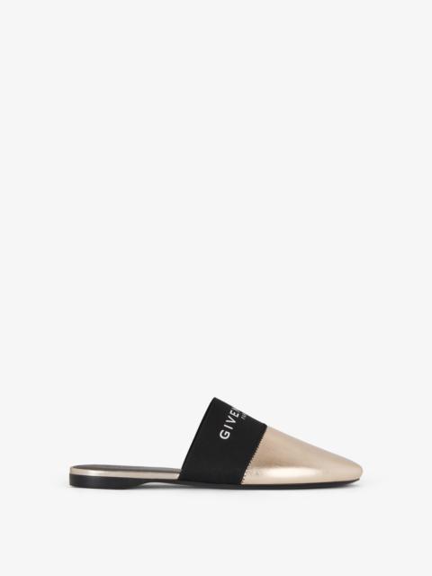 Givenchy BEDFORD FLAT MULES IN LAMINATED LEATHER
