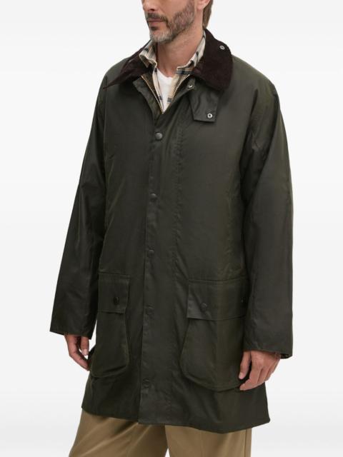 Barbour corduroy-collar coat