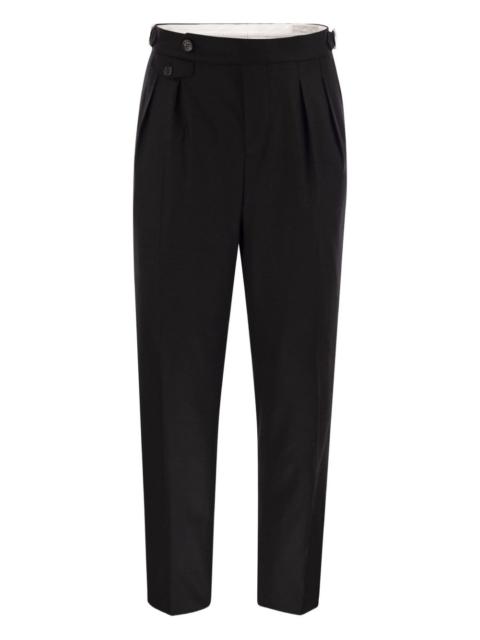 Brunello Cucinelli double-darts trousers