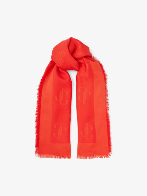 Jimmy Choo Doris monogram-print Silk Scarf - Farfetch