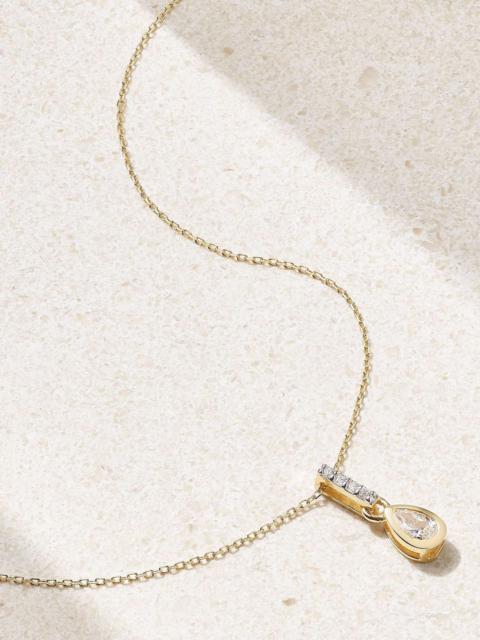 MATEO 14-karat gold diamond necklace