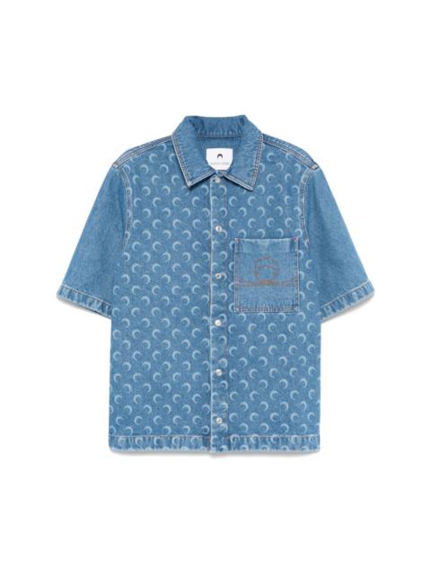 Marine Serre Moon Laser denim shirt