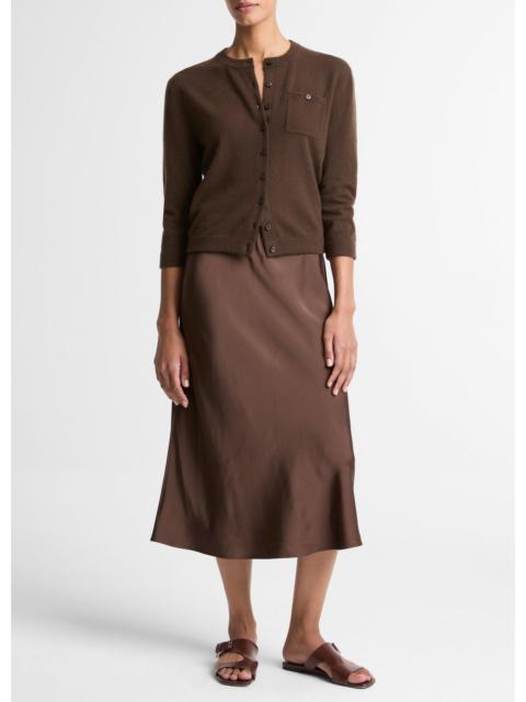 Vince Matte Satin Slip Skirt