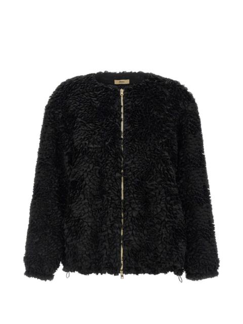 Herno long-sleeve ruffle jacket