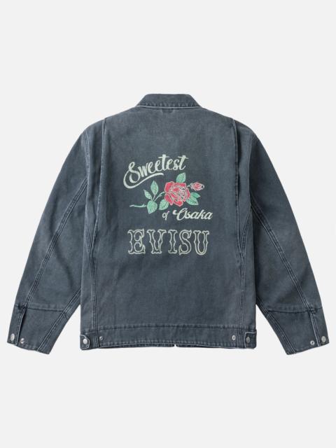 EVISU Seagull Distressed Zip Jacket
