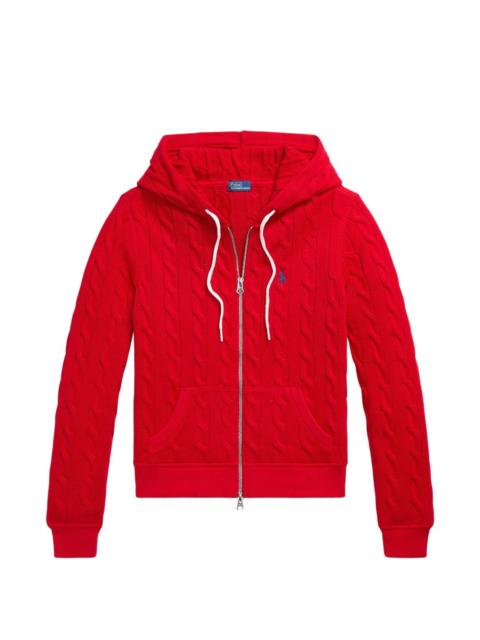 Polo Ralph Lauren cable-knit full-zip hoodie