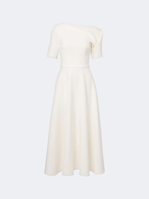 Safiyaa Bridal Melinda belted crêpe midi dress