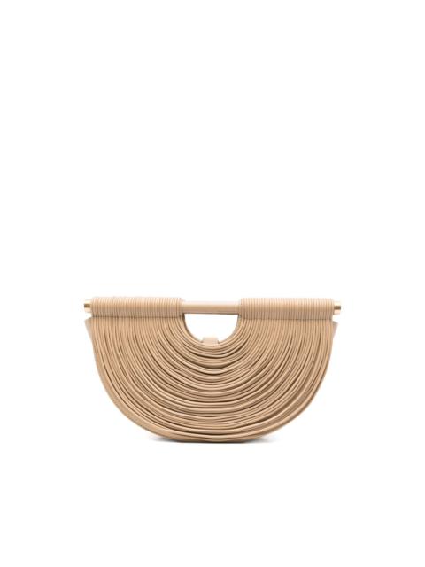 Cult Gaia Lou pleated half-moon tote bag