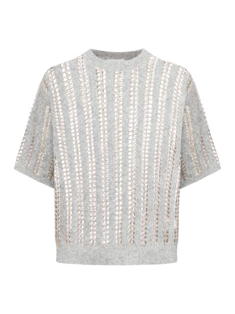 OPENWORK SWEATER IN CASHMERE BLEND