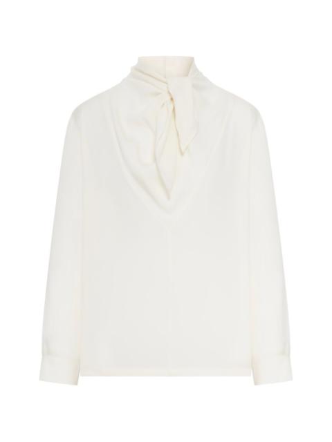 Max Mara tie-neck blouse