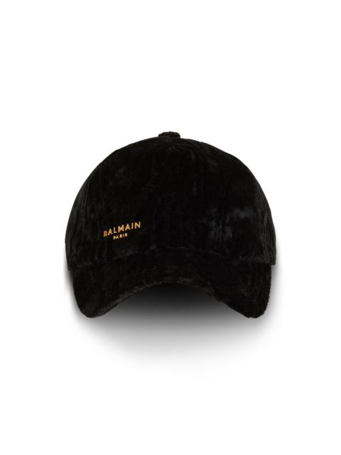 Balmain Paris velvet cap