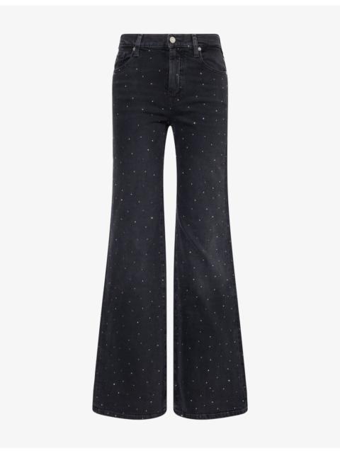 7 For All Mankind Modern Dojo Flared-Leg Denim Jeans