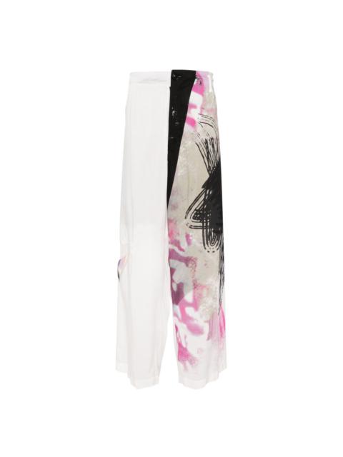 Yohji Yamamoto printed trousers