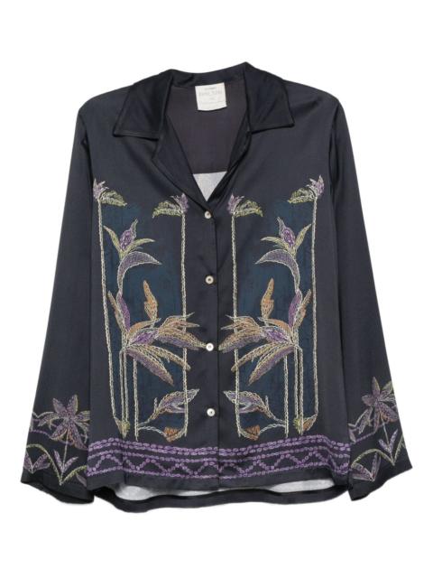 forte_forte embroidered floral shirt