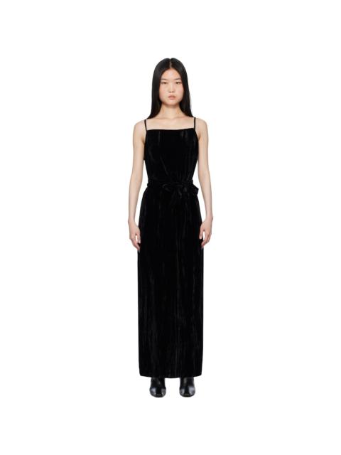 Holzweiler Black Cygnet Velvet Maxi Dress