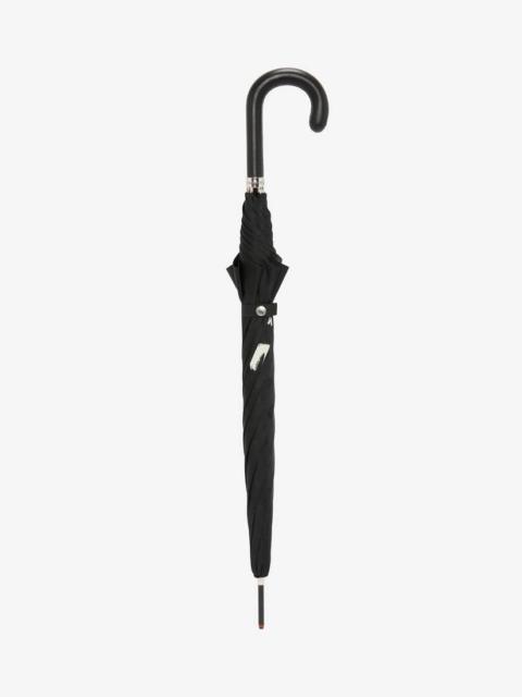 Alexander McQueen Men's McQueen Graffiti Umbrella in Black