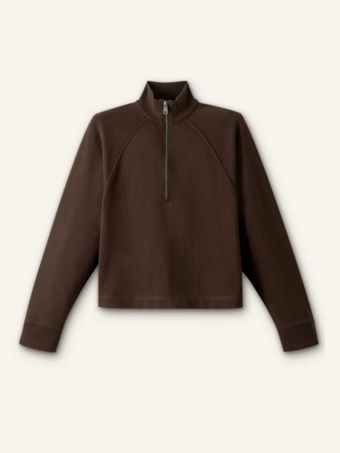 ME+EM High Zip Neck Crop Top