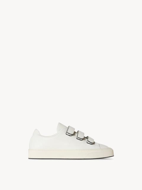 The Row Mary H Strappy Sneaker in Leather