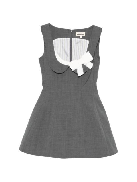 SHUSHU/TONG side-bow mini dress