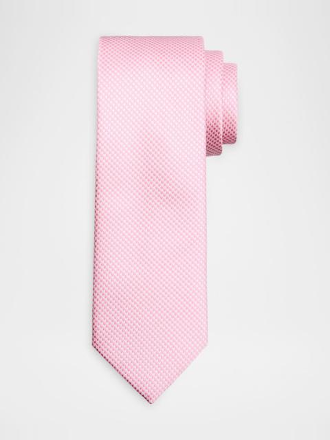Brioni Men & apos;s Micro-Woven Jacquard Silk Tie
