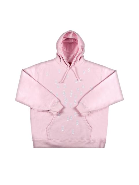 Supreme 대형 자수 S 후드 스웨터 'Light Pink 이름 *