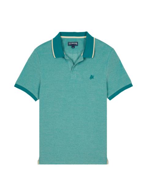 Men Cotton Changing Color Pique Polo Shirt