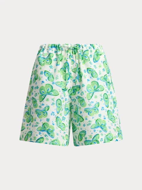 Polo Ralph Lauren Printed Cotton-Linen Short