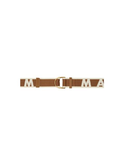 Marni Brown & Off-White Logo Belt