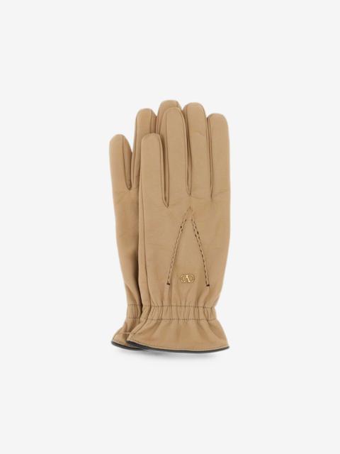 Valentino VLogo Signature leather gloves