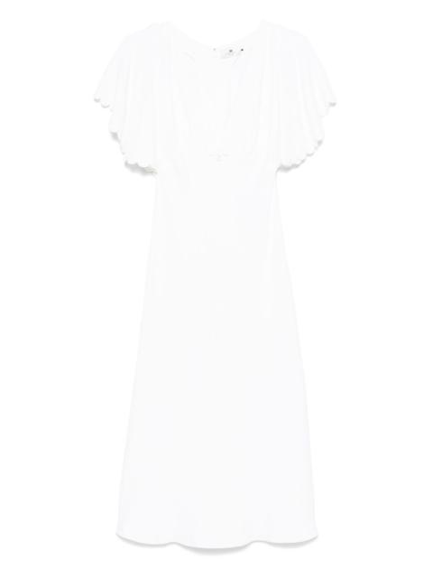 ELISABETTA FRANCHI crepe midi dress