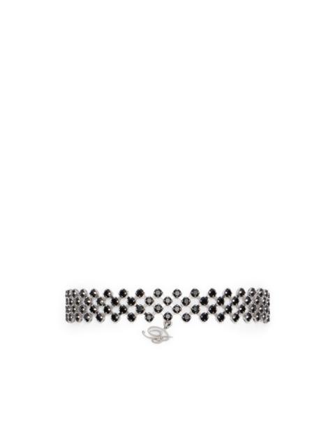 Blumarine strass chain choker