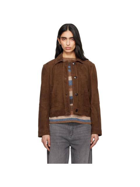 Max Mara Tan Baia Suede Jacket