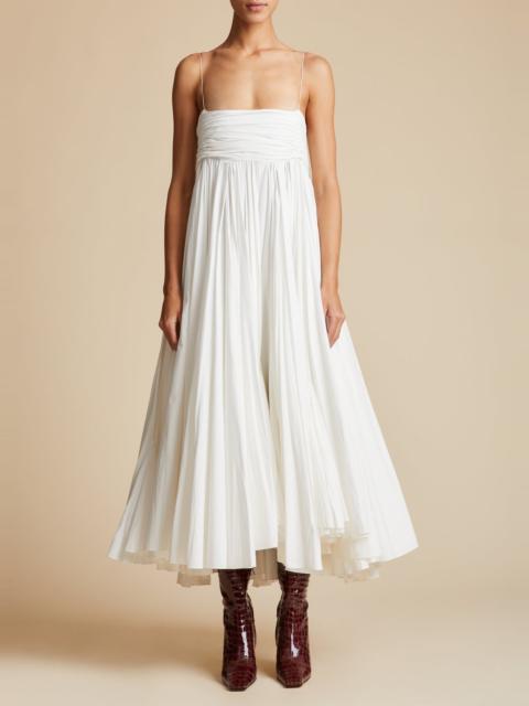 The Lally Dress in White