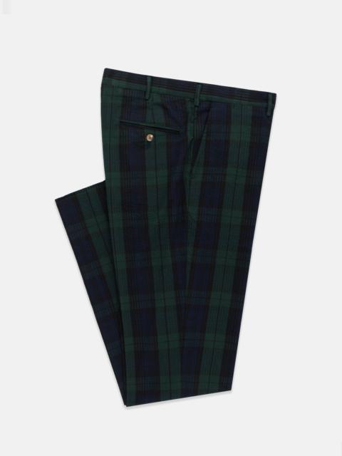 J. PRESS MADE-IN-USA BLACKWATCH TARTAN SEERSUCKER TROUSER